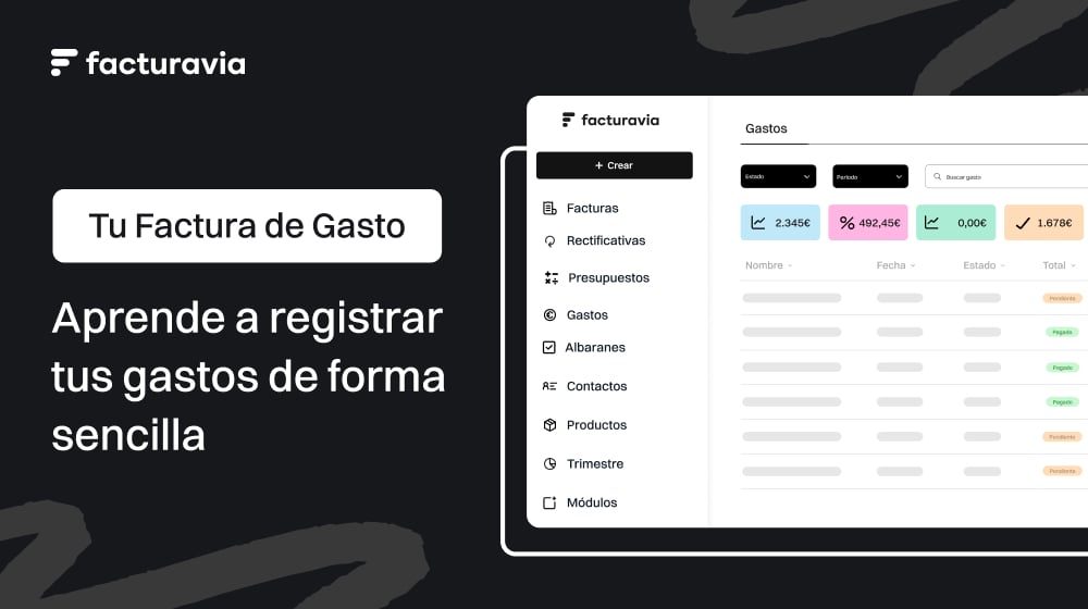 Crear factura de gasto