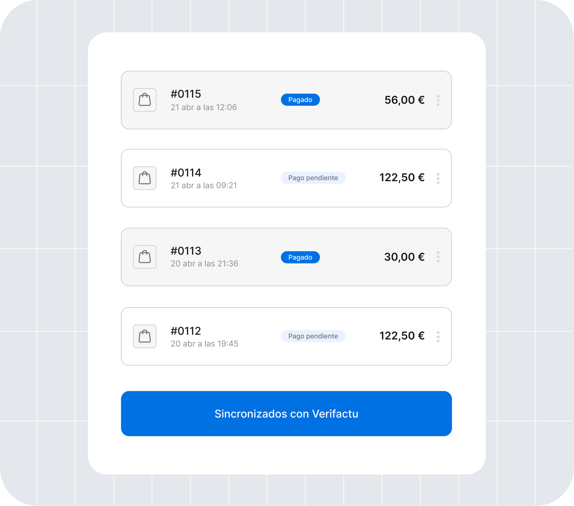 Descarga de facturas en PDF